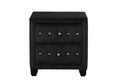 Crystal Tufted Queen 5 Pc Vanity Bedroom Set Made With Wood In Black Box Spring Not Required Queen Black Wood 5 Piece Set Bedroom Modern Upholstered Velvet Tufted Wood