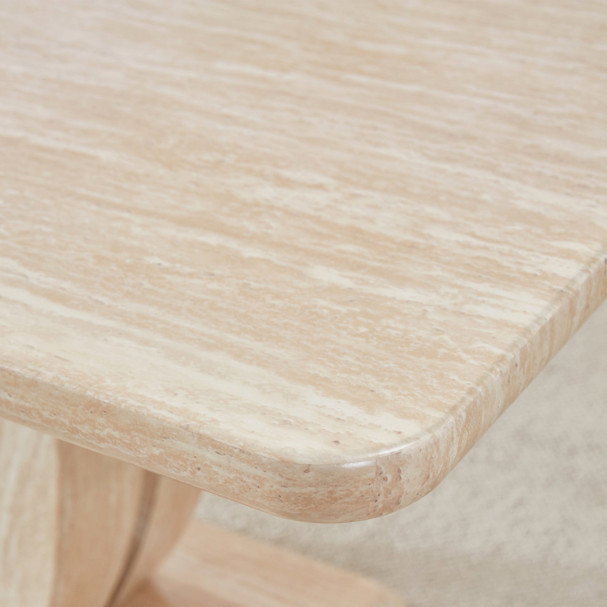 Modern Minimalist Luxury Mdf Rectangular Dining Table With Light Yellow Textured Stickers On The Table. Suitable For Restaurants, Living Rooms, Kitchens, And Study Rooms.F 1280 "63* "37* "30 Light Yellow Mdf