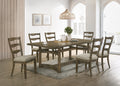 Parfield Dining Table, Weathered Oak Finish Dn01807 Oak Wood