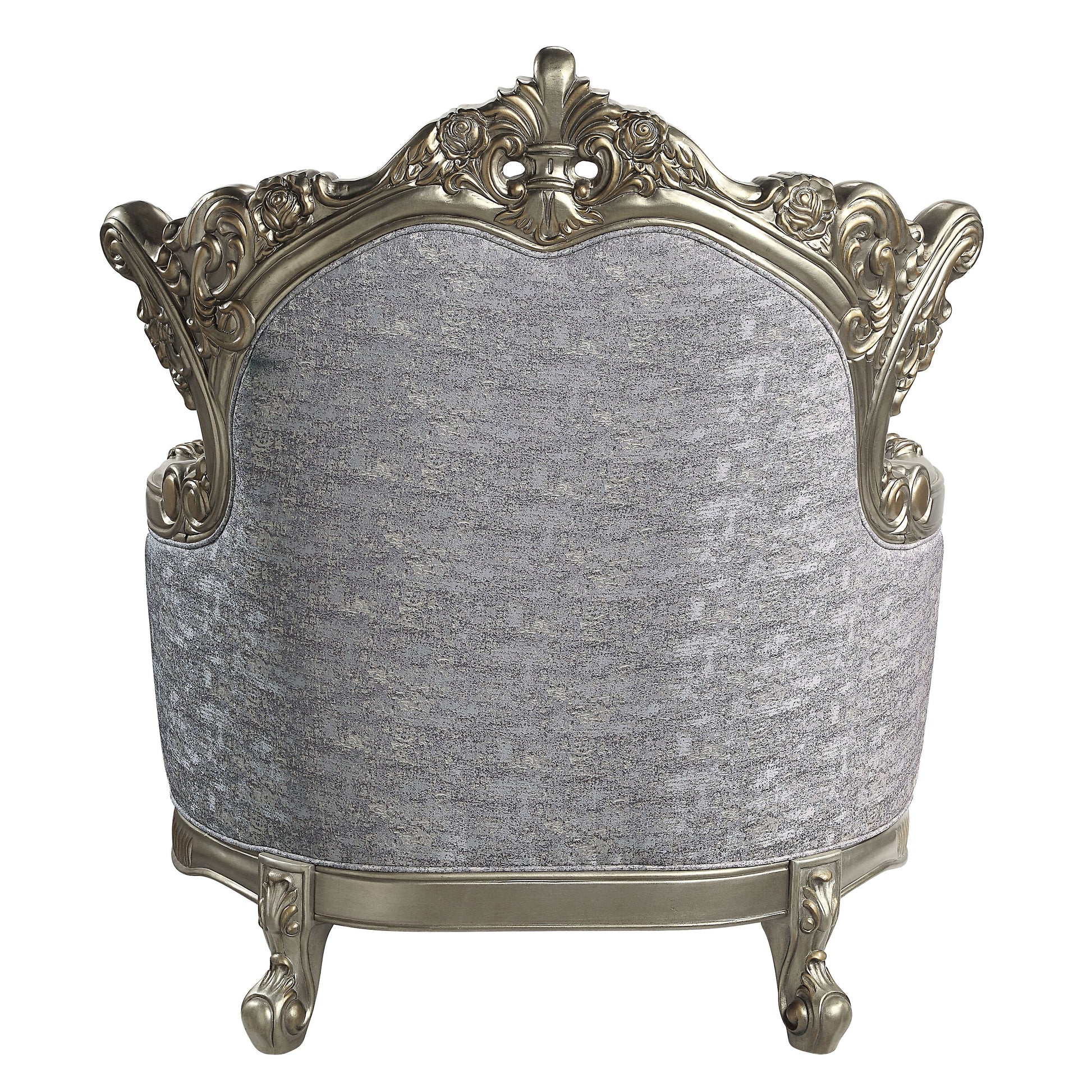 Miliani Chair W Pillow, Fabric & Antique Bronze Finish Lv01782 Antique Bronze Fabric