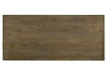 Parfield Dining Table, Weathered Oak Finish Dn01807 Oak Wood