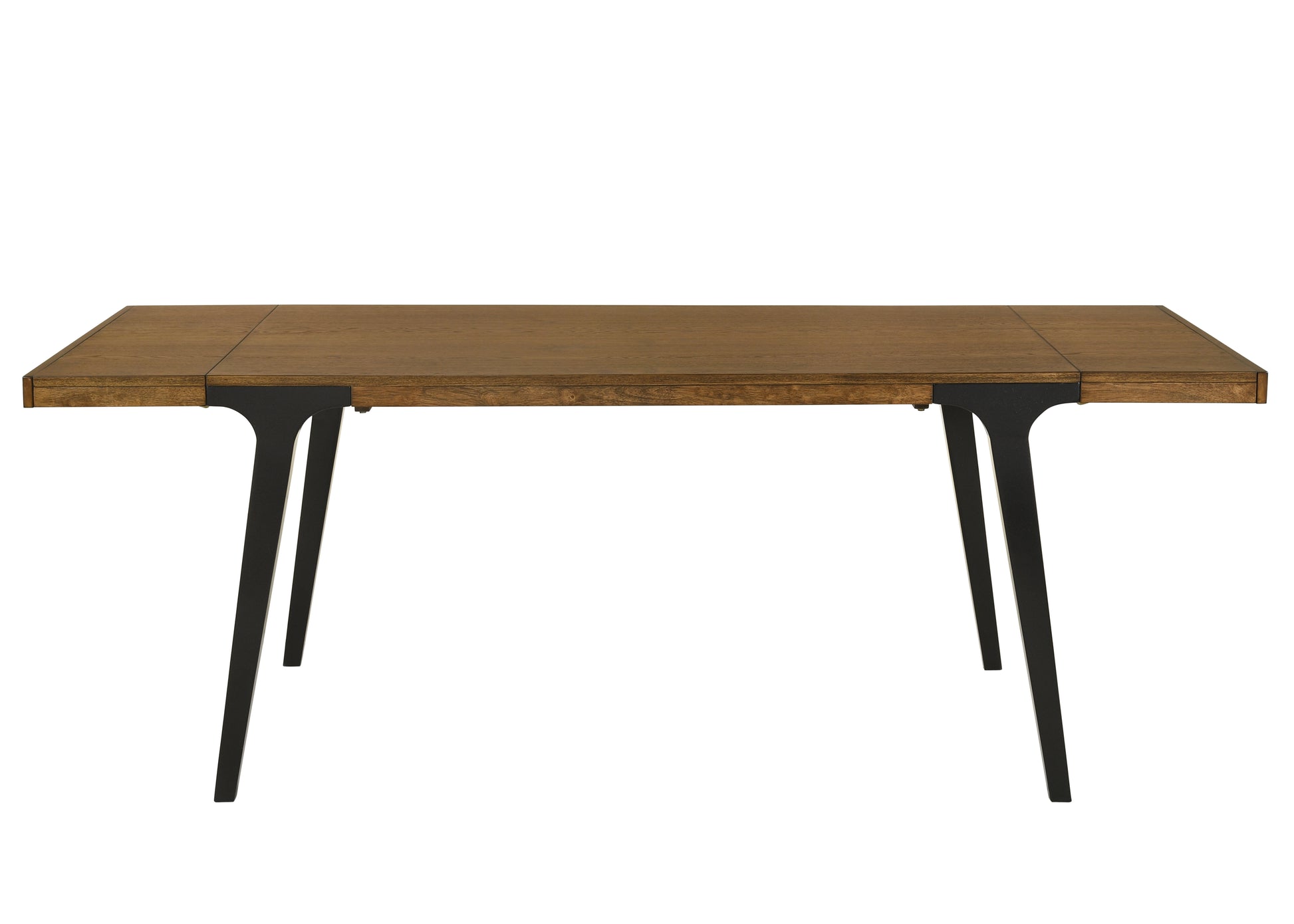 Hillary Dining Table, Walnut & Black Finish Dn02305 Walnut Wood