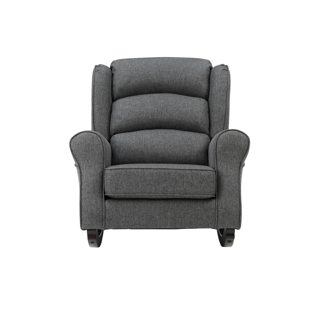 Fabien Rocking Chair, Gray Fabric Ac02183 Gray Fabric