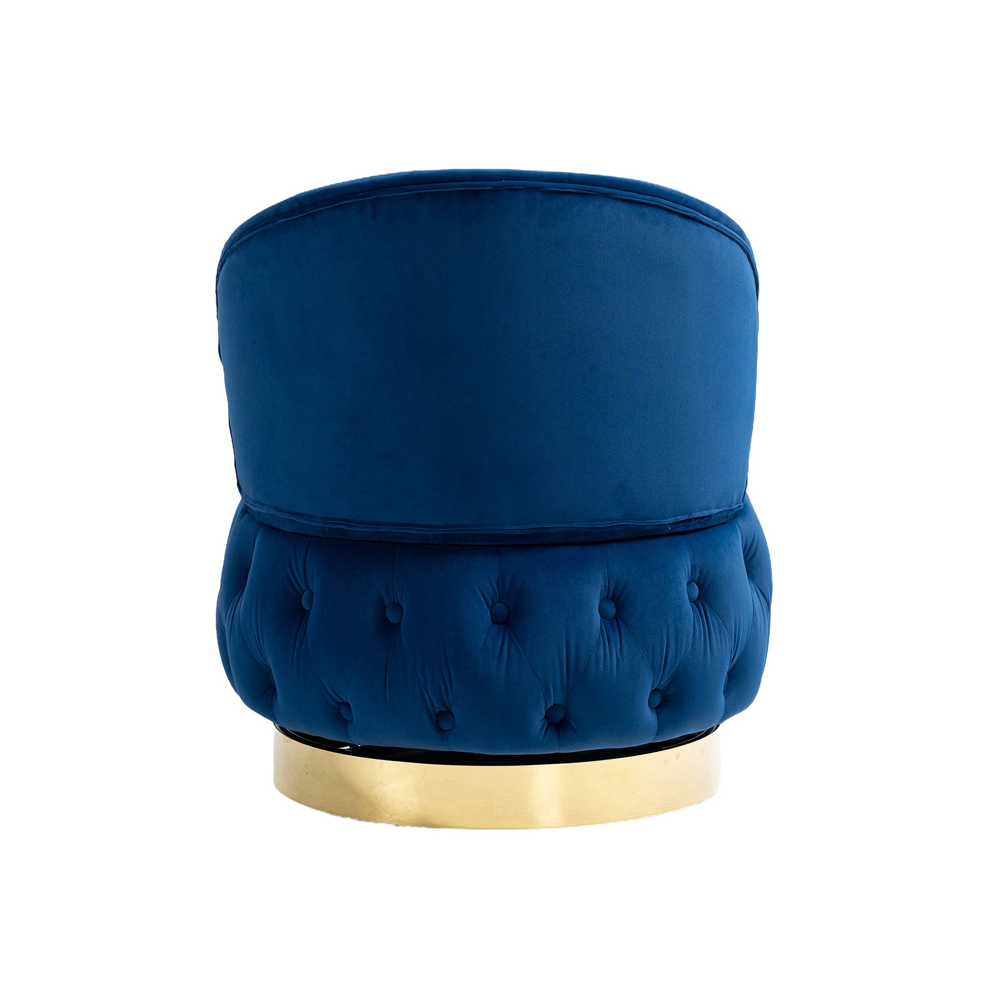 360 Degree Swivel Cuddle Barrel Accent Storage Chairs, Round Armchairs With Wide Upholstered, Fluffy Velvet Fabric Chair For Living Room, Bedroom, Office, Waiting Rooms Navy Primary Living Space Foam Velvet