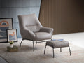 Jabel Accent Chair, Khaki Top Grain Leather Ac02385 Khaki Leather