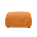 Modular Sectional Sofa, Button Tufted Designed And Diy Combination,L Shaped Couch With Reversible Ottoman, Orange Velvet Orange Velvet Wood Soft Tight Back Eucalyptus Pillow Top Arms Foam Spring