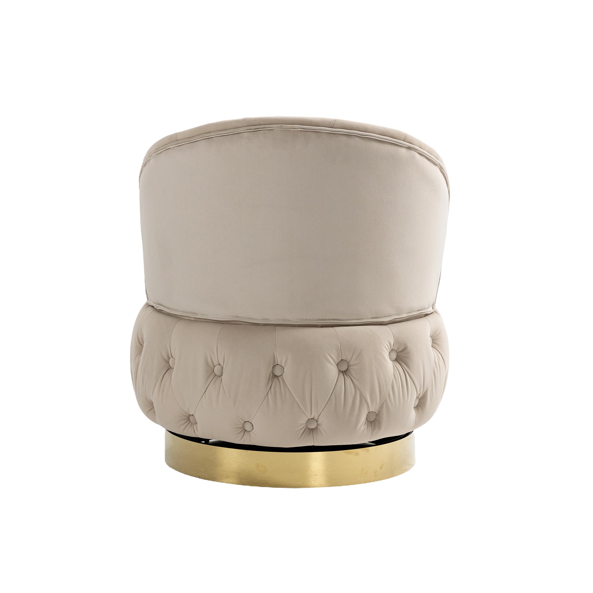 360 Degree Swivel Cuddle Barrel Accent Storage Chairs, Round Armchairs With Wide Upholstered, Fluffy Velvet Fabric Chair For Living Room, Bedroom, Office, Waiting Rooms Beige Primary Living Space Foam Velvet