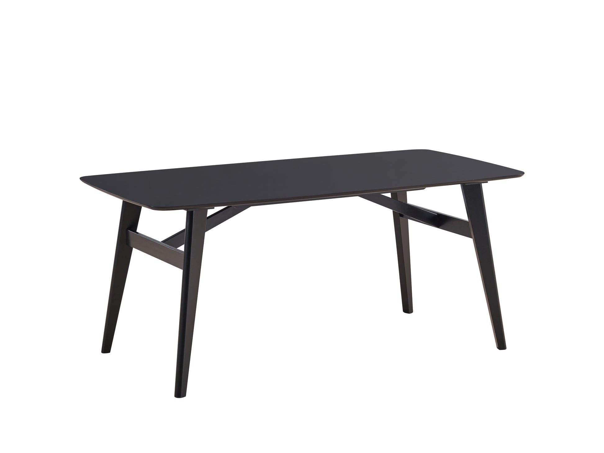 Eliora Dining Table, Black Finish Dn02366 Black Wood