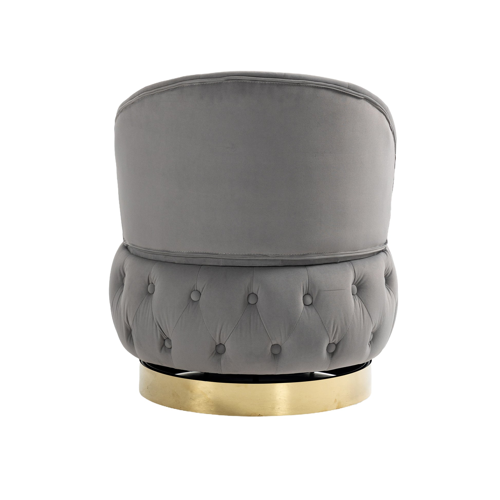 360 Degree Swivel Cuddle Barrel Accent Storage Chairs, Round Armchairs With Wide Upholstered, Fluffy Velvet Fabric Chair For Living Room, Bedroom, Office, Waiting Rooms Gray Primary Living Space Foam Velvet