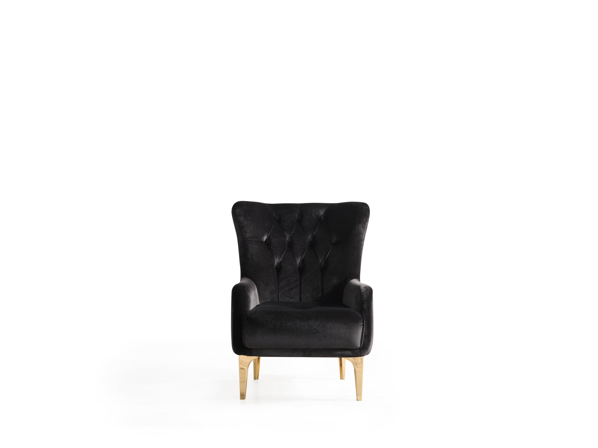 Lust Modern Style Chair In Black Black Modern Upholstered Wood