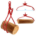 36In 3 Claw Log Grapple For Logging Tongs, Eagle Claws Design Log Lifting Tongs Log Grabs, Timber Lifting Tongs For Truck, Atv, Tractor And Skidder Red Steel