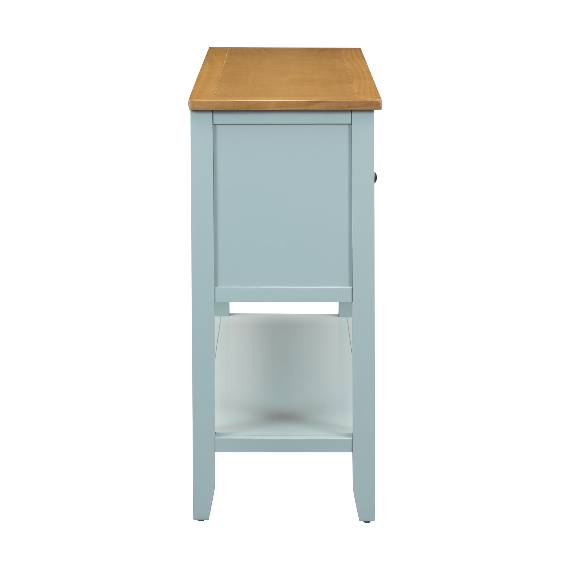 Cambridge Series Large Storage Vintage Console Table With Four Small Drawers And Bottom Shelf For Living Rooms, Entrances And Kitchens Lime White, Old Sku: Wf190263Aak Lime White Solid Wood Mdf