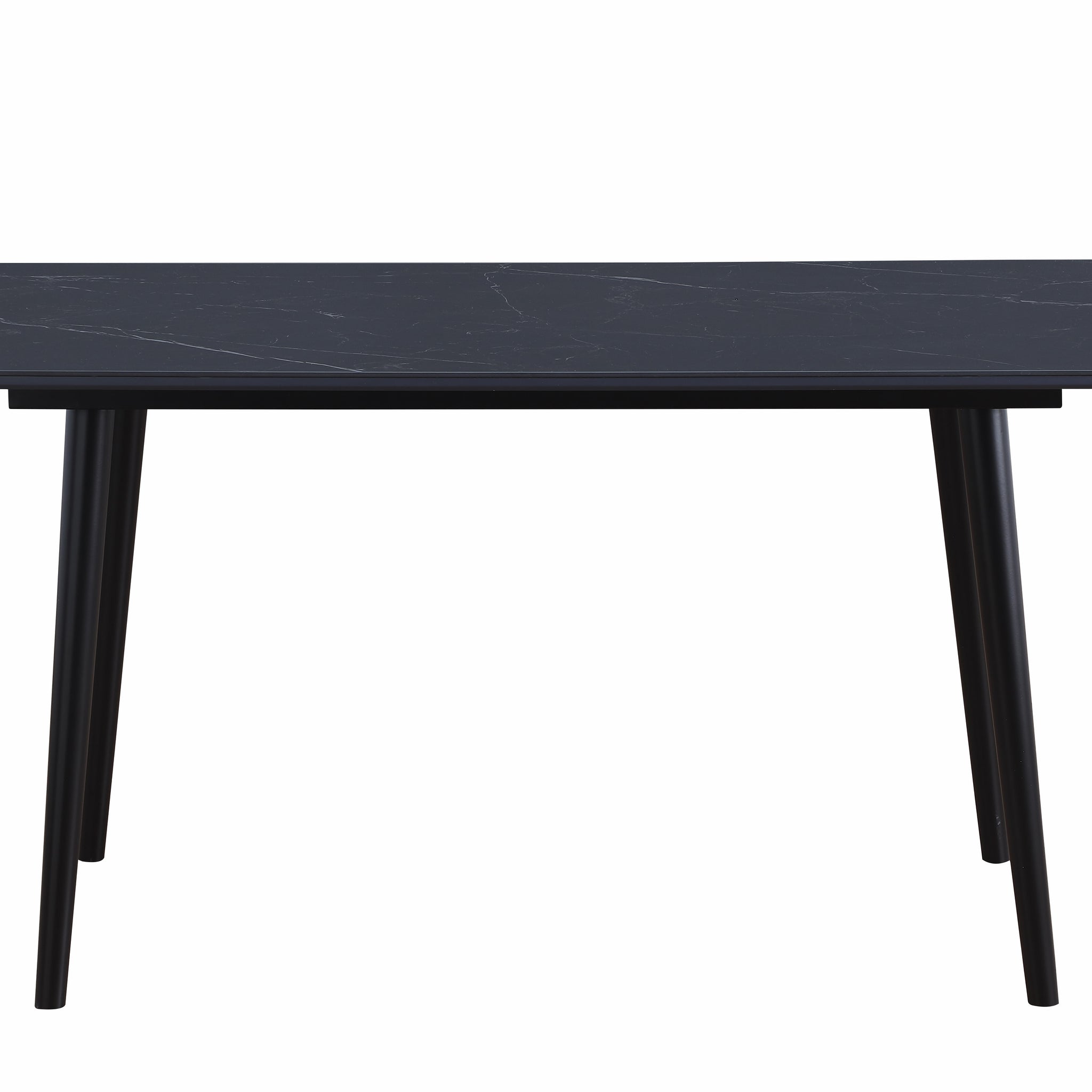 Modern Contemporary Dining Table 1Pc Black Sintered Stone Table Stylish Dining Furniture Black Dining Room Contemporary,Modern,Ultra Modern Sintered Stone