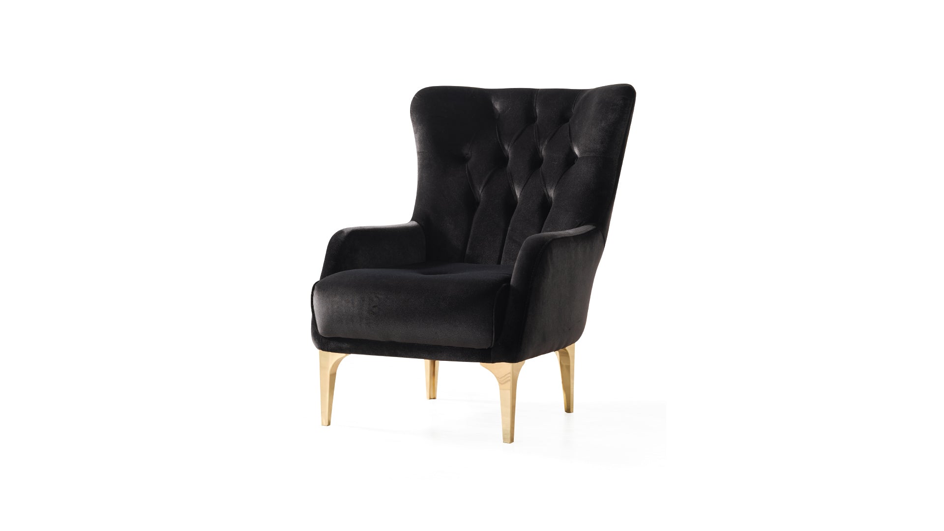 Lust Modern Style Chair In Black Black Modern Upholstered Wood