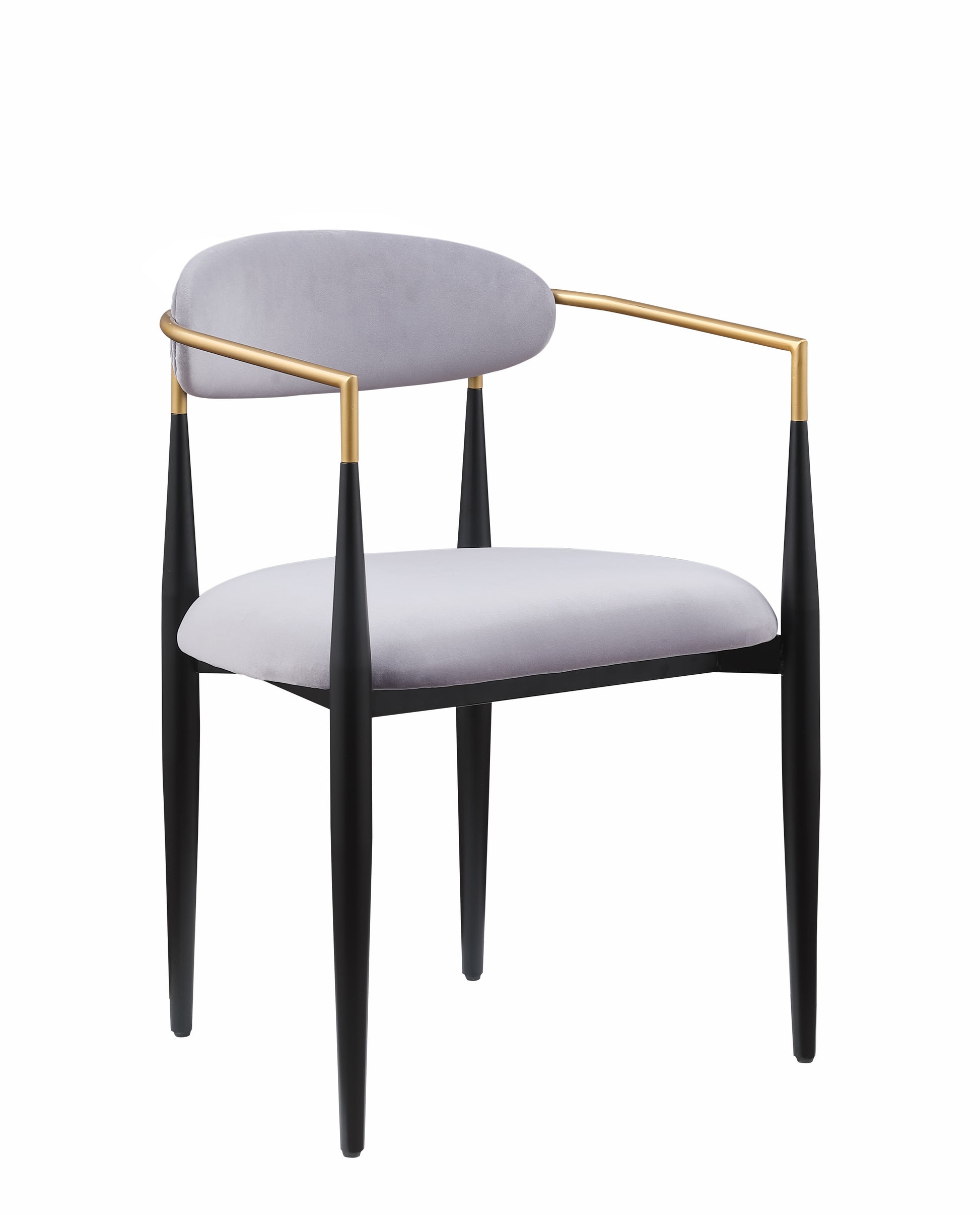 Modern Contemporary 2Pcs Side Chairs Gray Fabric Upholstered Ultra Stylish Chairs Set Gray Dining Room Contemporary,Modern,Ultra Modern Fabric