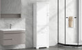 Tall Bathroom Storage Cabinet, Freestanding Storage Cabinet With Two Different Size Drawers And Adjustable Shelf, Mdf Board With Painted Finish, White Old Sku:Wf312730Aak White Mdf