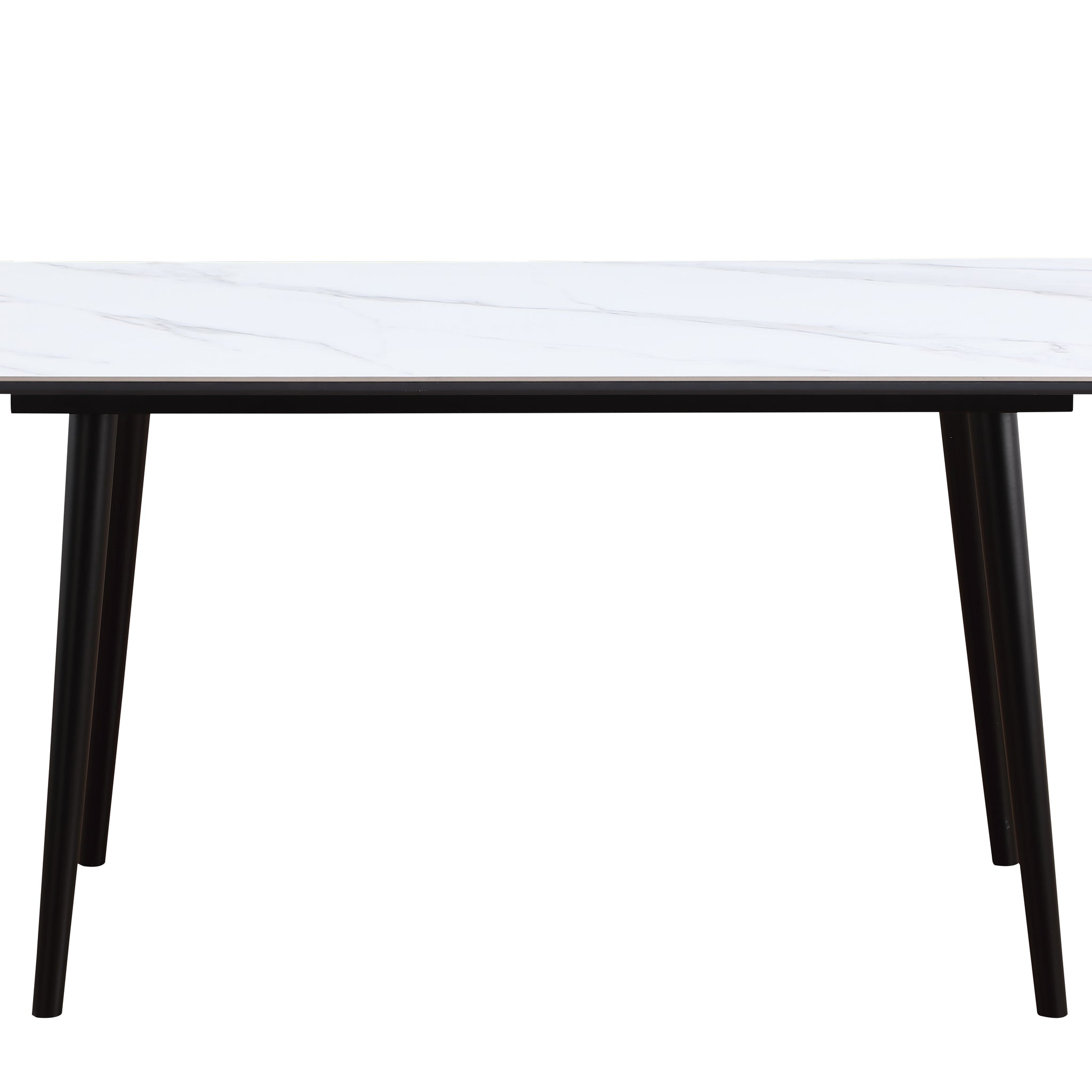 Modern Contemporary Dining Table 1Pc White Sintered Stone Table Stylish Dining Furniture White Dining Room Contemporary,Modern,Ultra Modern Sintered Stone