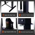 20 Ton Bottle Jack Shop Press, Bend, Straighten, Or Press Parts, Install Bearings, U Joints, Bushings, Ball Joints, And Pulleys,Black Black Steel