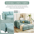 Modern Large U Shape Modular Sectional Sofa, Convertible Sofa Bed With Reversible Chaise For Living Room, Storage Seat Light Green Linen