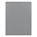 Queen Size Murphy Bed Wall Bed With Shelves,Gray Gray Solid Wood Mdf