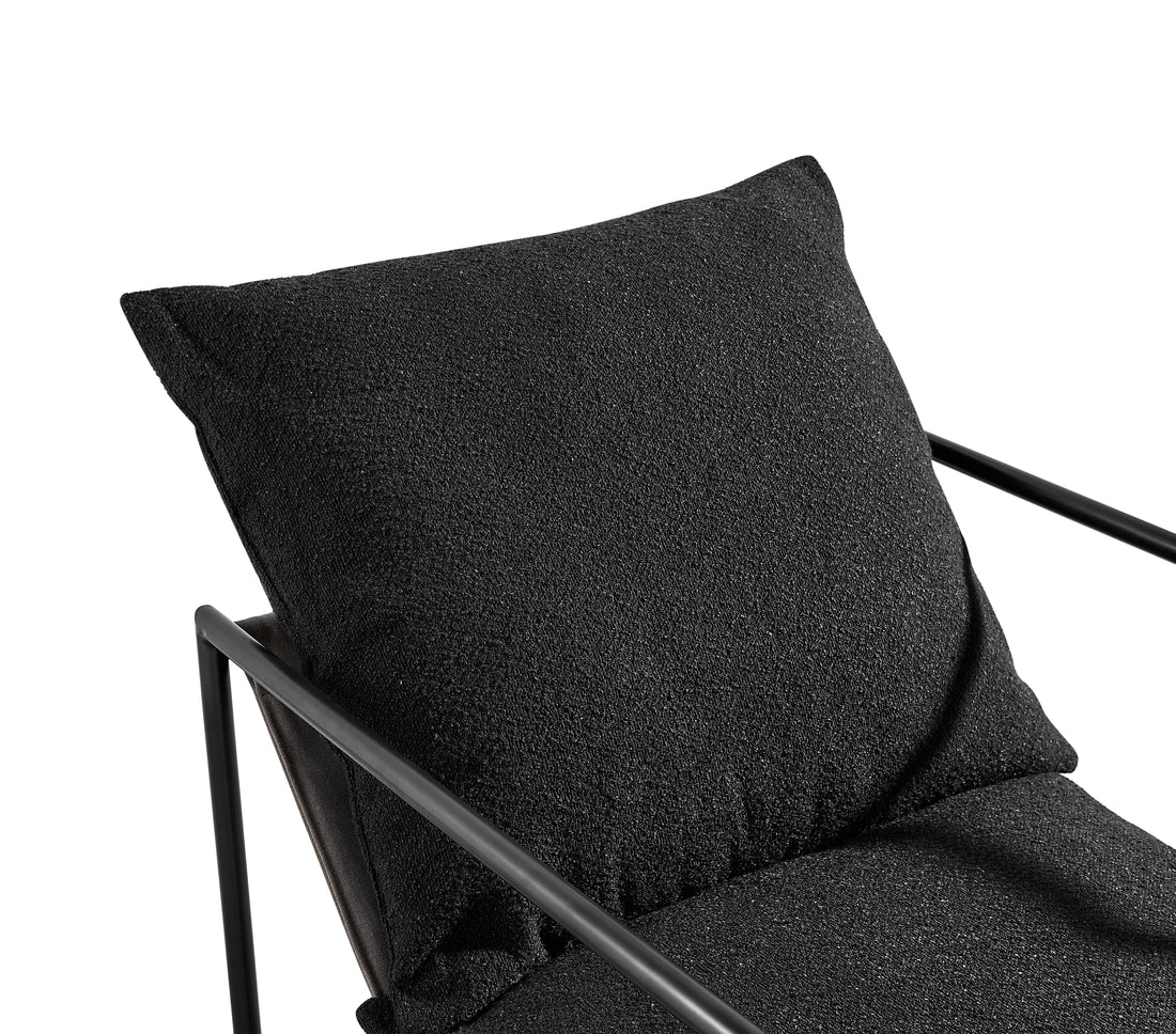 Accent Chair For Living Room Black Espresso Primary Living Space Modern Fiber Foam And Polyester Fiber Pad Fabric