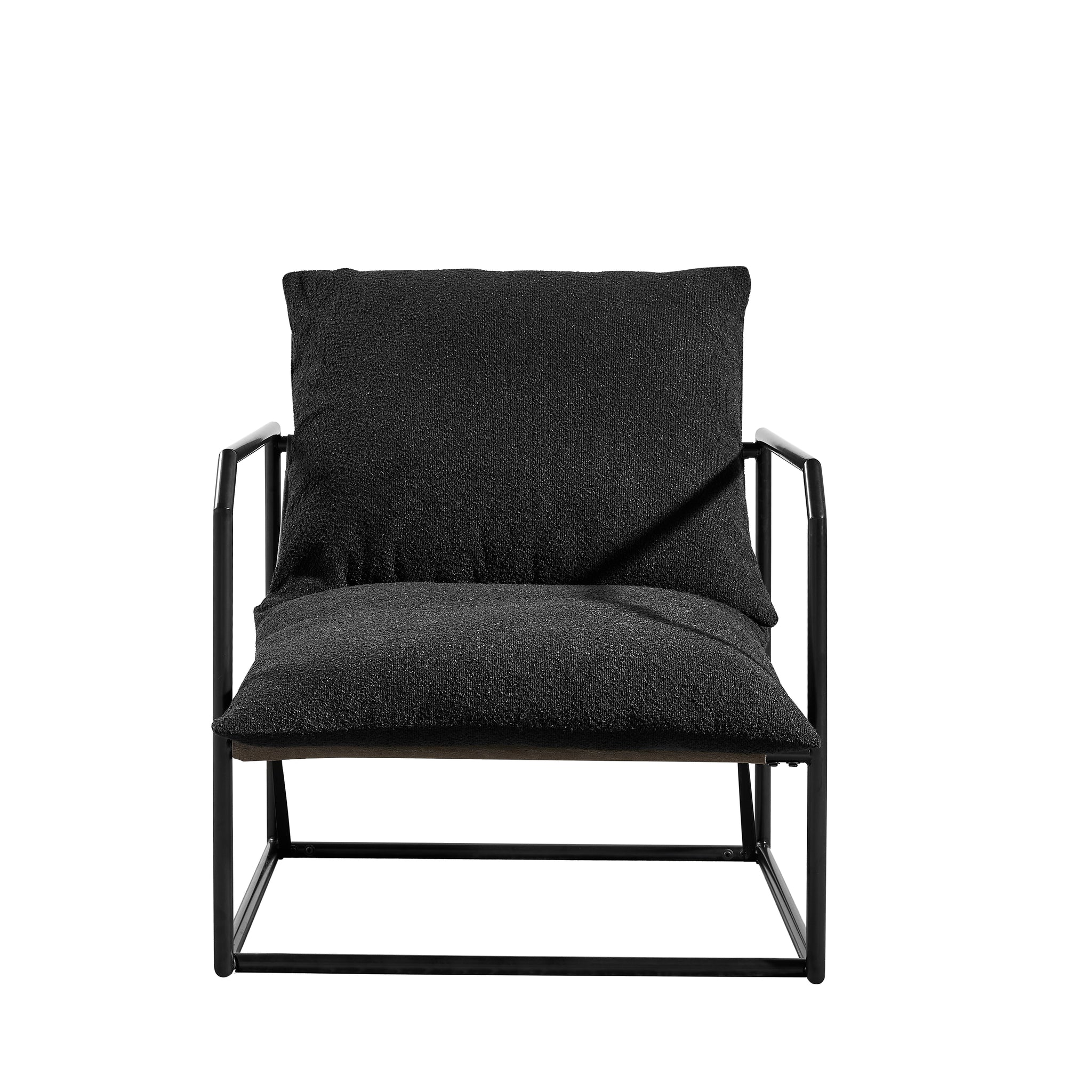 Accent Chair For Living Room Black Espresso Primary Living Space Modern Fiber Foam And Polyester Fiber Pad Fabric