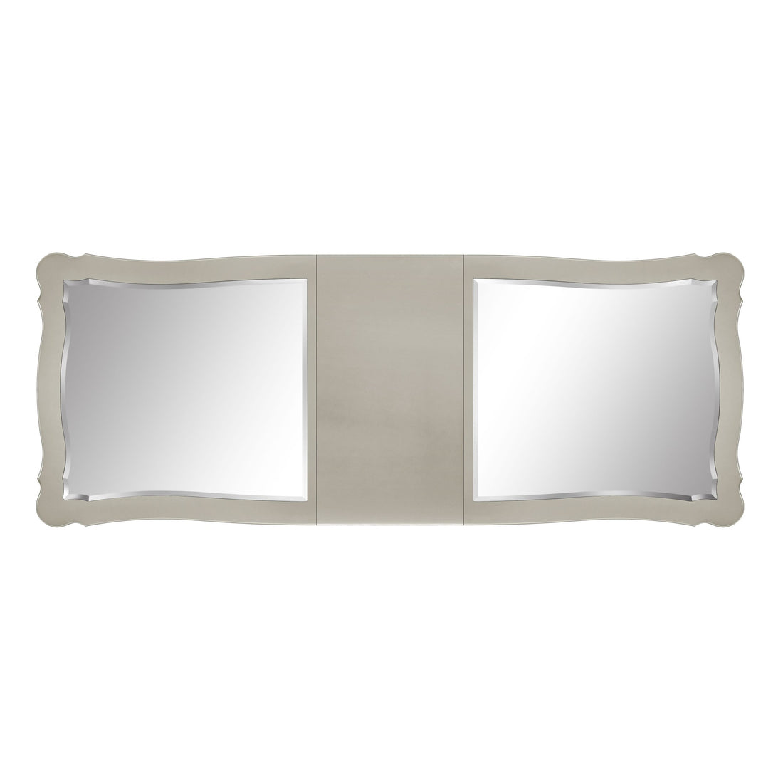 Bently Dining Table Champagne Finish Dn01367 Champagne Solid Wood Mdf