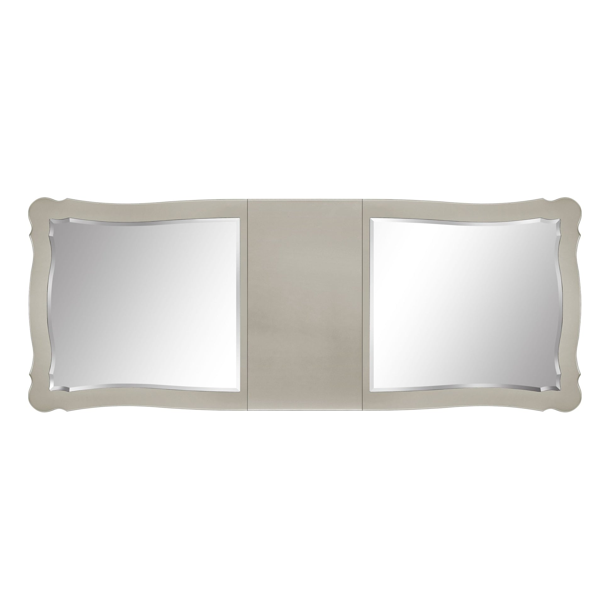 Bently Dining Table Champagne Finish Dn01367 Champagne Solid Wood Mdf