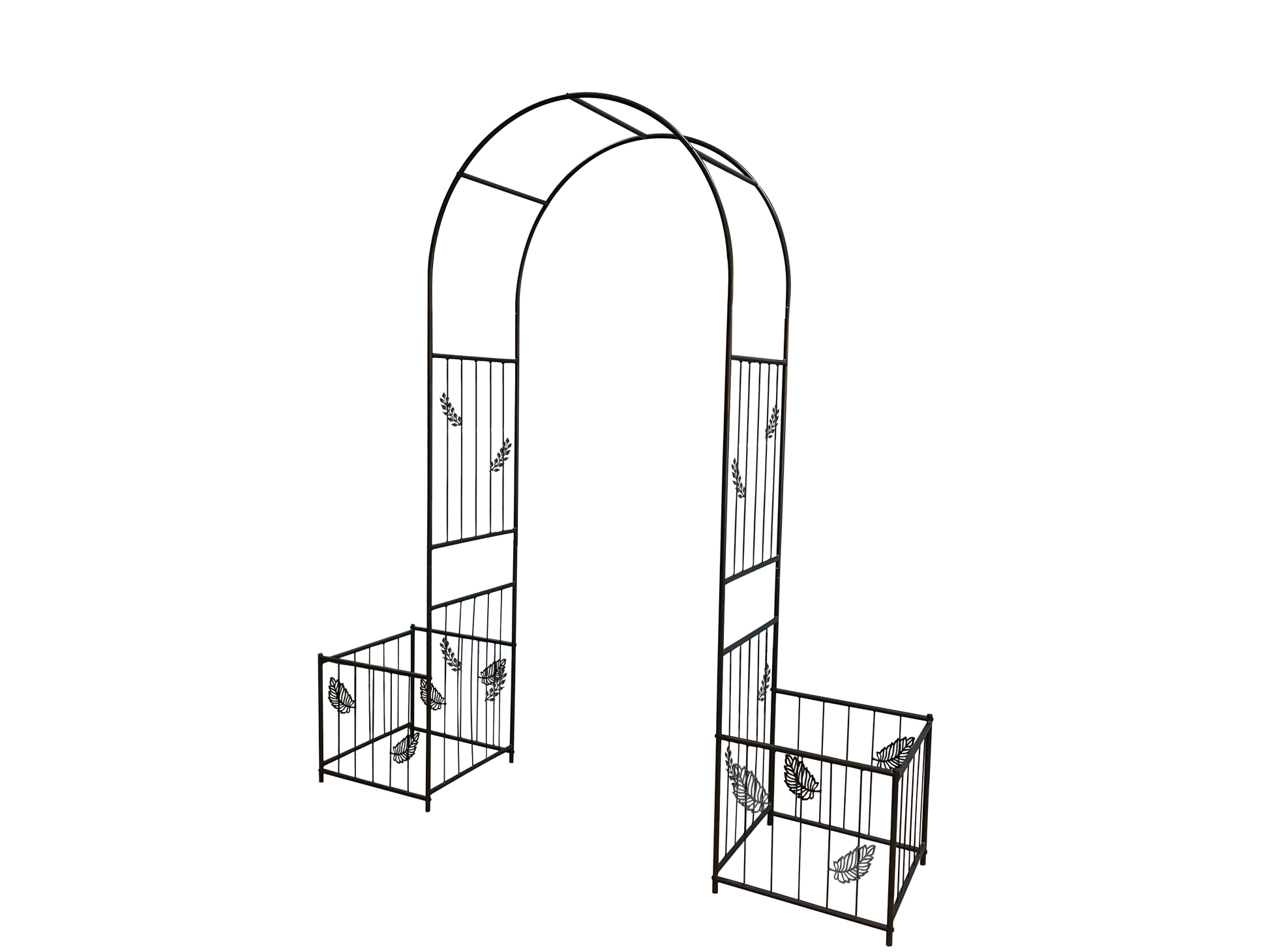 Metal Garden Arch Garden Arbor Trellis Climbing Plants Support Arch Outdoor Arch Wedding Arch Party Events Archway Black Black Iron