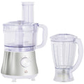 2 In 1 Blender And Food Processor Combo For Chopping, Slicing, Shredding, Mincing And Pureeing For Vegetable, Meat And Nuts, 500W 5 Cup Bowl, 1.5L Blender Jug, 3 Blades And Adjustable Speed White