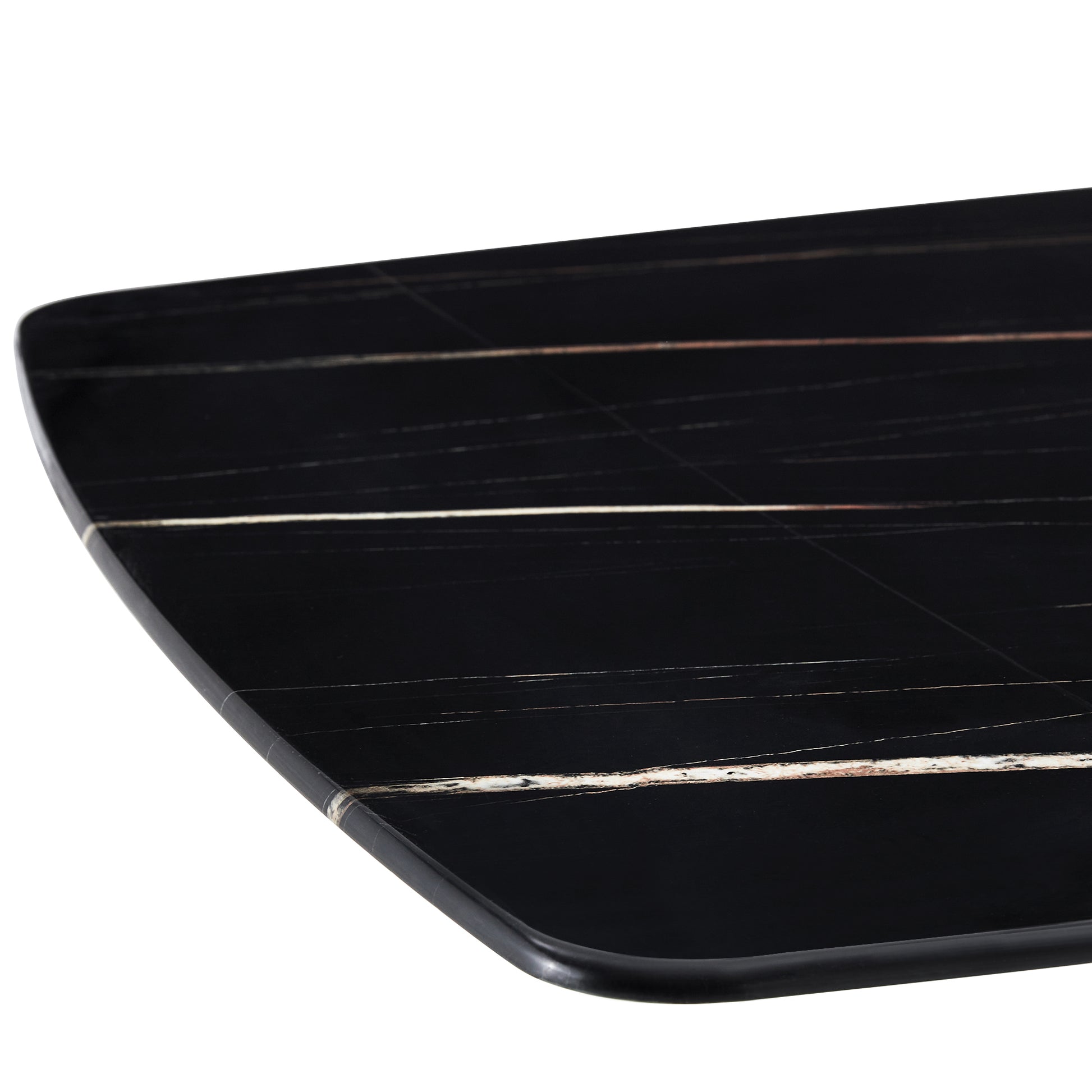 Rectangular 63" Marble Dining Table, Luxurious Dining Room Table With Faux Marble Top And X Shape Mdf Base, Modern Kitchen Dining Table For Kitchen Living Dining Room Black Luxury,Modern Mdf Glass