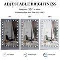 Hollywood Led Full Body Mirror With Lights Extra Large Full Length Vanity Mirror With 3 Color Mode Lights, Vertical Horizontal Hanging Aluminum Mirror For Dressing Rooms, Bedroom Silver, 72X48