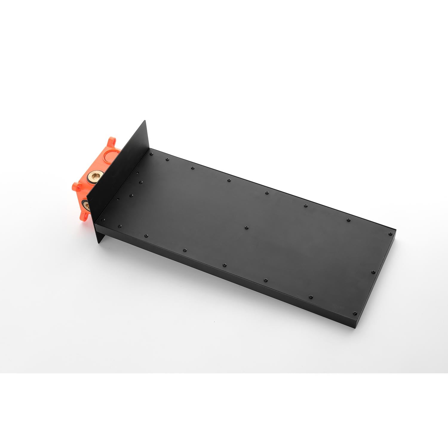 Wall Mounted Waterfall Rain Shower System Matte Black Brass