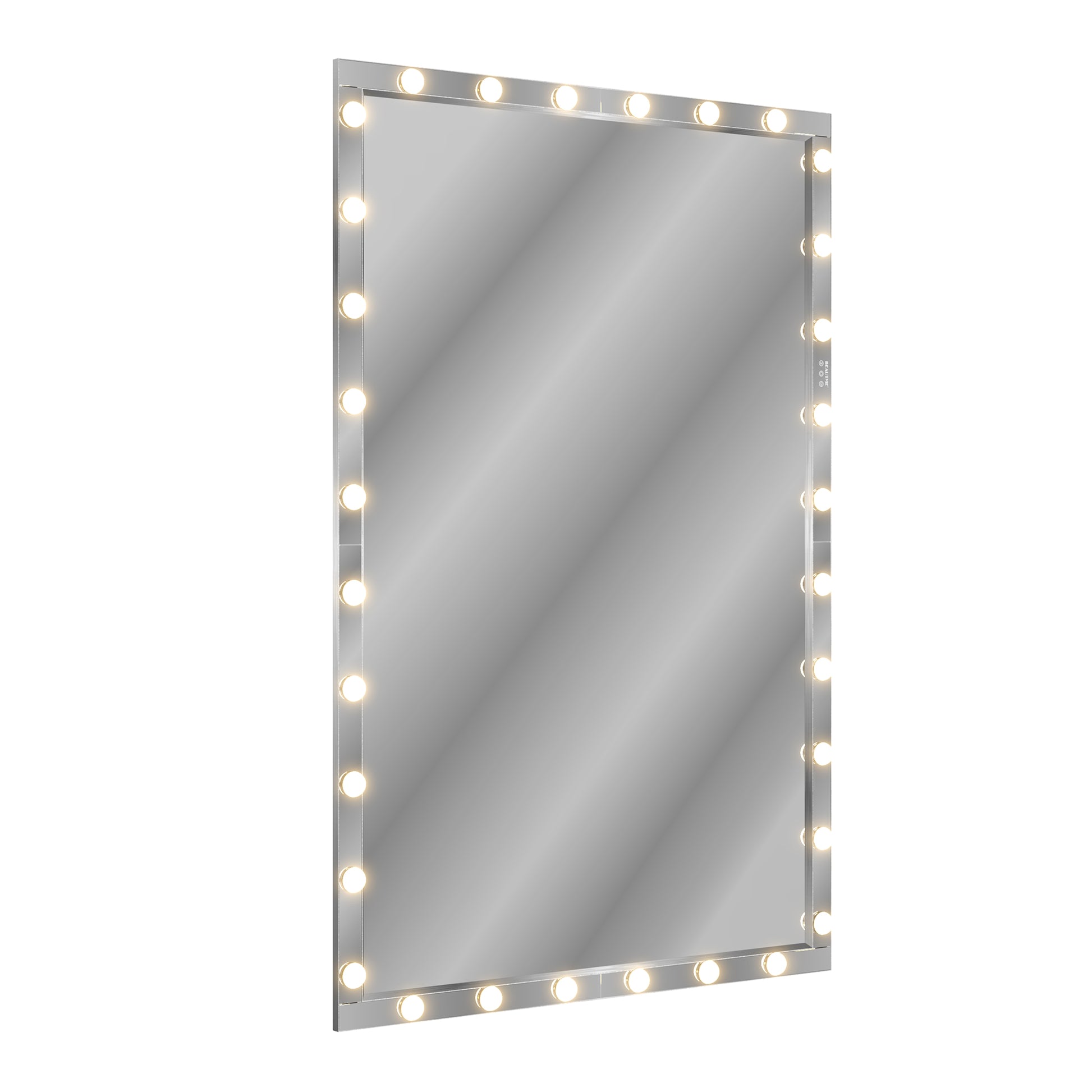 Hollywood Led Full Body Mirror With Lights Extra Large Full Length Vanity Mirror With 3 Color Mode Lights, Vertical Horizontal Hanging Aluminum Mirror For Dressing Rooms, Bedroom Silver, 72X48