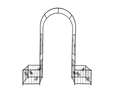 Metal Garden Arch Garden Arbor Trellis Climbing Plants Support Arch Outdoor Arch Wedding Arch Party Events Archway Black Black Iron