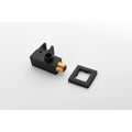 Wall Mounted Waterfall Rain Shower System Matte Black Brass