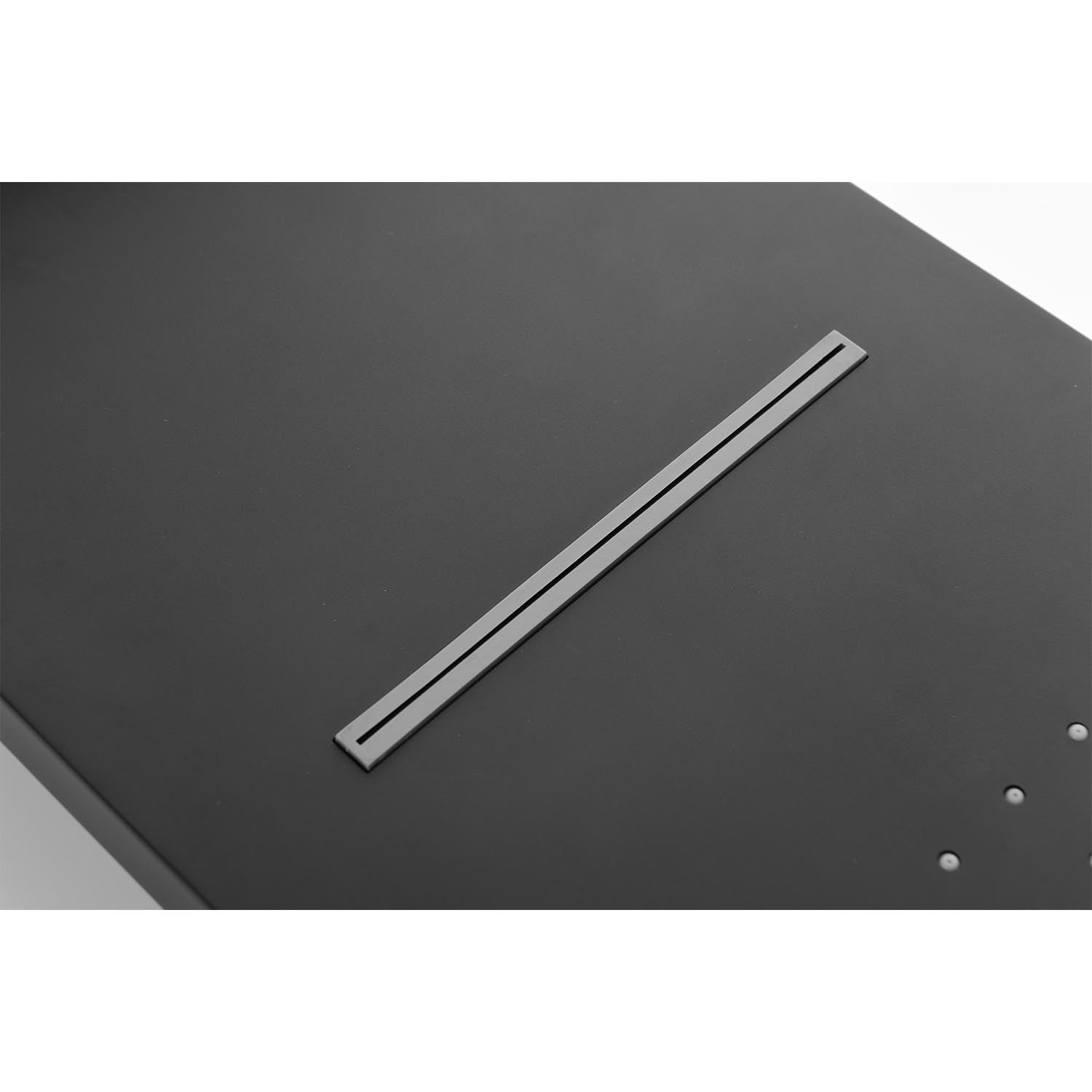 Wall Mounted Waterfall Rain Shower System Matte Black Brass