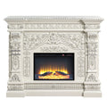 Vanaheim Fireplace Antique White Finish Ac01617 Antique White Mdf