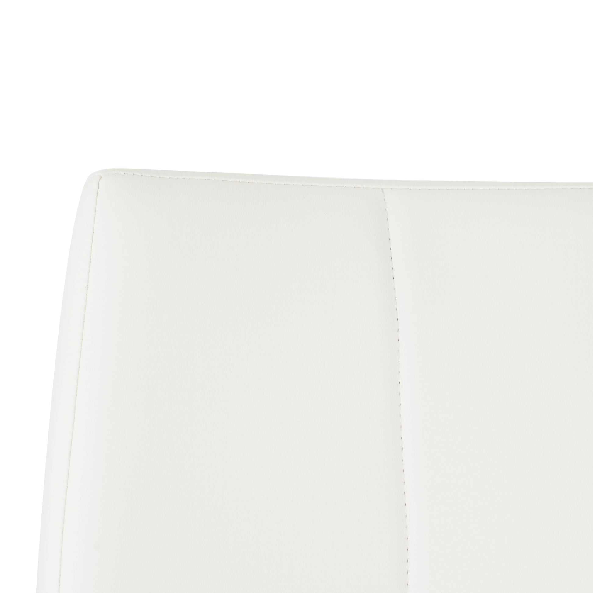 Modern Dining Chairs With Faux Leather Padded Seat Dining Living Room Chairs Upholstered Chair With Gold Metal Legs Design For Kitchen, Living, Bedroom, Dining Room Side Chairs Set Of 4 White Metal