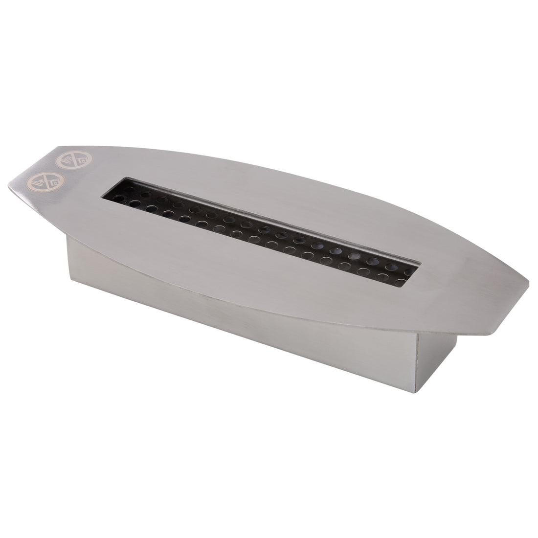 Ethanol Fireplace, 23.5" Tabletop 0.15 Gallon Stainless Steel 215 Sq. Ft., Burns Up To 2 Hours, Silver Silver Stainless Steel