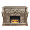 Sorina Fireplace Silver & Gold Finish Ac01619 Gold Mdf