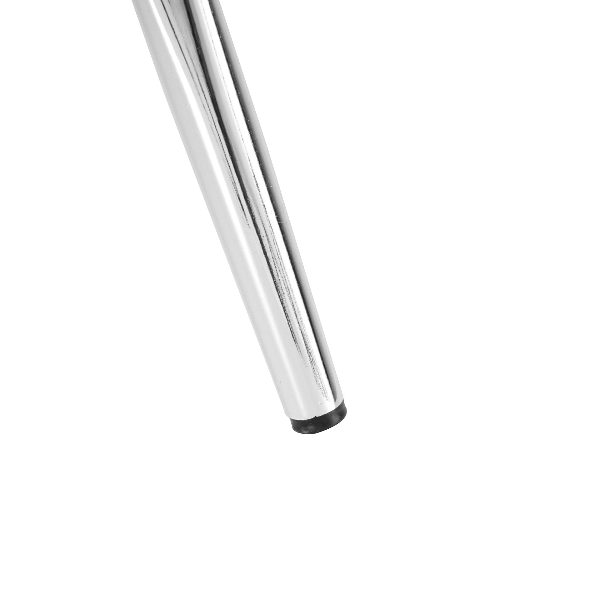 Modern Style Glass Table, Pu Fabric Chair Electroplated Chair Legs, Solid Support Base, Furniture Made Of Selected Materials To Highlight Fashion, Suitable For Living Room Use Set Of 5 White Mdf Metal