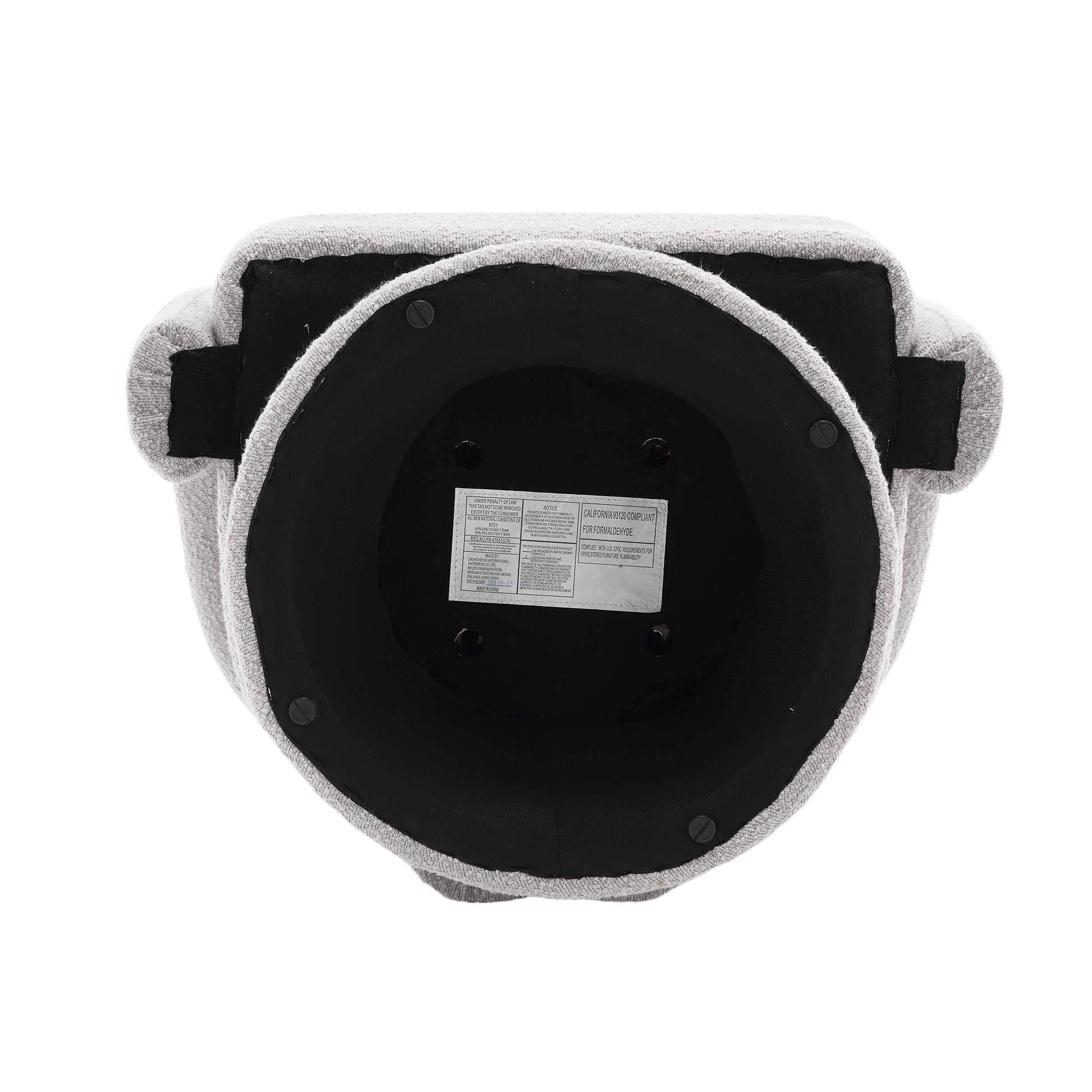 Coolmore 360 Degree Swivel Cuddle Barrel Accent Chairs, Round Armchairs With Wide Upholstered, Fluffy Fabric Chair For Living Room, Bedroom, Office, Waiting Rooms Light Gray Boucle Light Gray Foam Boucle