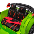 Lamborghini Huracan Sto 24V Kids Electric Ride On Drift Car: Speeds 1.86 5.59 Mph, Ages 3 8, Foam Front Wheels, 360 Spin, Led Lights, Dynamic Music, Early Learning, Usb Port, Drift Feature Green Polypropylene