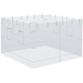 Pop Up Canopy Walls, Universal Replacement Netting, Set Of 4 Mesh Screen Sidewalls, Patio Netting With 6 Service Windows And 1 Door For 10' X 10' Canopy Tent, White White Nylon