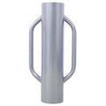 Iron Fence Post Driver, 37Lb Metal Fence Post Driver With Handle, Heavy Duty T Post Pounder Rammer For Installing Fence Post Grey Steel