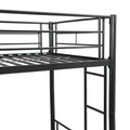 Metal Bunk Bed Black Black Metal