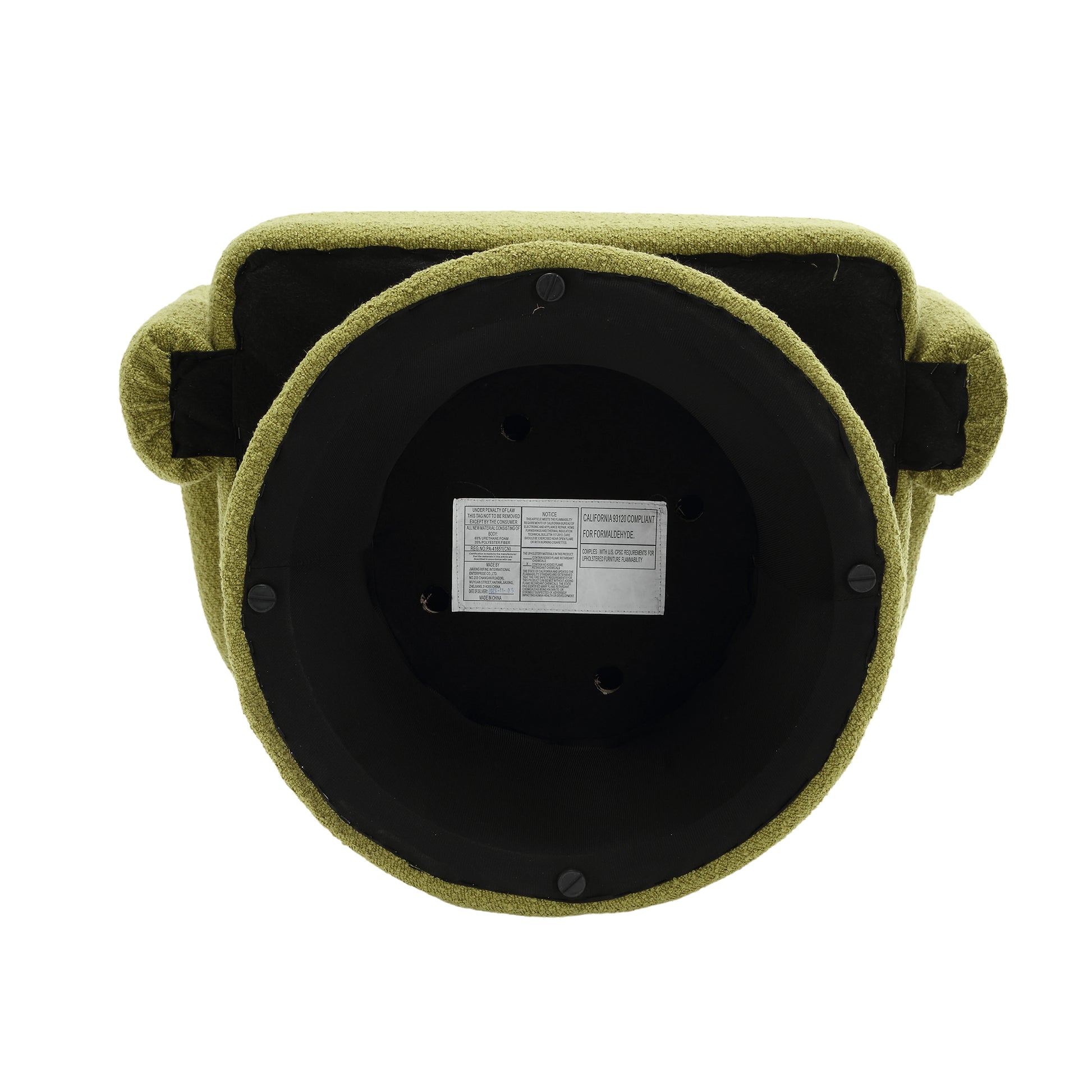 Coolmore 360 Degree Swivel Cuddle Barrel Accent Chairs, Round Armchairs With Wide Upholstered, Fluffy Fabric Chair For Living Room, Bedroom, Office, Waiting Rooms Olive Green Boucle Olive Green Foam Boucle