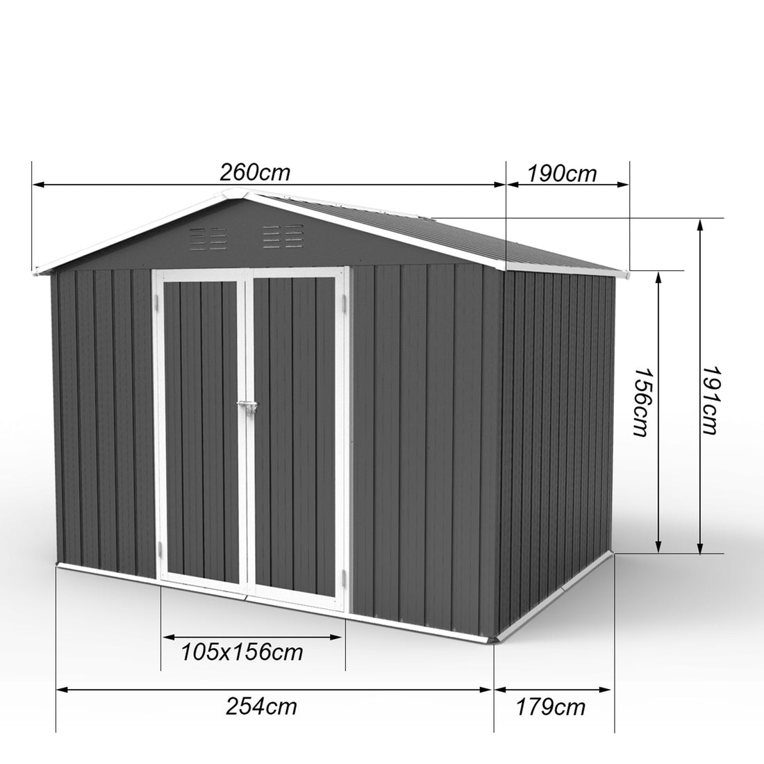 2 Pack Raised Garden Bed Outdoor For Flower 8Ftx4Ftx1.8Ft With Grey Grey Metal