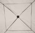 210D Oxford 10' X 10' Pop Up Canopy Tent With Netting, Instant Screen Room House, Tents For Parties, Height Adjustable, With Carry Bag, For Outdoor, Garden, Patio Beige Steel